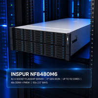 Servidor en Rack 1U NF8480M6 de Inspur, Quad Xeon, DDR4, NVMe, SAS, para Virtualización de Bases de Datos, Servidor IT Empresarial, Suministro OEM