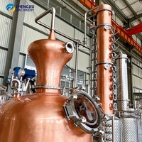 ZJ 1000L Koperen Pot Distilleerapparaat voor Fruitdistillatie, Alcohol, Gedistilleerde Geest, Kolomdistilleerder