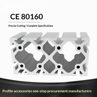 Profilé en aluminium à rainure en T de qualité industrielle norme européenne 80160 pour machine CNC et équipement d'automatisation industrielle