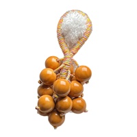 Pendentif anti-stress artisanal en perles de noyer naturel pour le jeu manuel et la décoration quotidienne