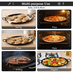 Bandeja <span class=keywords><strong>para</strong></span> Hornear de Acero al Carbono de Alta Calidad, 30 cm, Segura, Ecológica, Apta <span class=keywords><strong>para</strong></span> Cocina de Inducción, Fácil de Limpiar, con Revestimiento de Mármol - Product Image 3