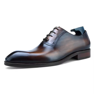 Zapatos de Vestir de Cuero Genuino para Hombre, Estilo Nuevo, Formales, de Exportación, Vintage, de Cuero Mixto, Ligeros y Cómodos para Oficina - Product Image 2
