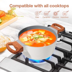 Pentola antiaderente da 20cm con coperchio, pentola a induzione per cucinare, pentole da cucina, pentole da stufato, Mini pentole da zuppa per tutti i fornelli - Product Image 6