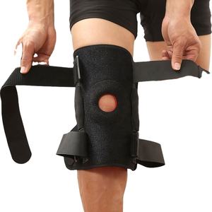 Soporte de rodilla con estabilizadores laterales Potente soporte de articulación Fuerza de resorte Antideslizante Transpirable Refuerzo de rodilla Soporte de rodilla para hombres - Product Image 3