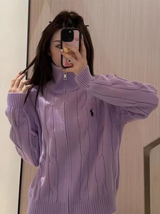 <span class=keywords><strong>Cardigan</strong></span> Corto in Maglia con Cerniera <span class=keywords><strong>Giacca</strong></span> Versatile Casual da <span class=keywords><strong>Donna</strong></span> con Collo Alto - Product Image 3