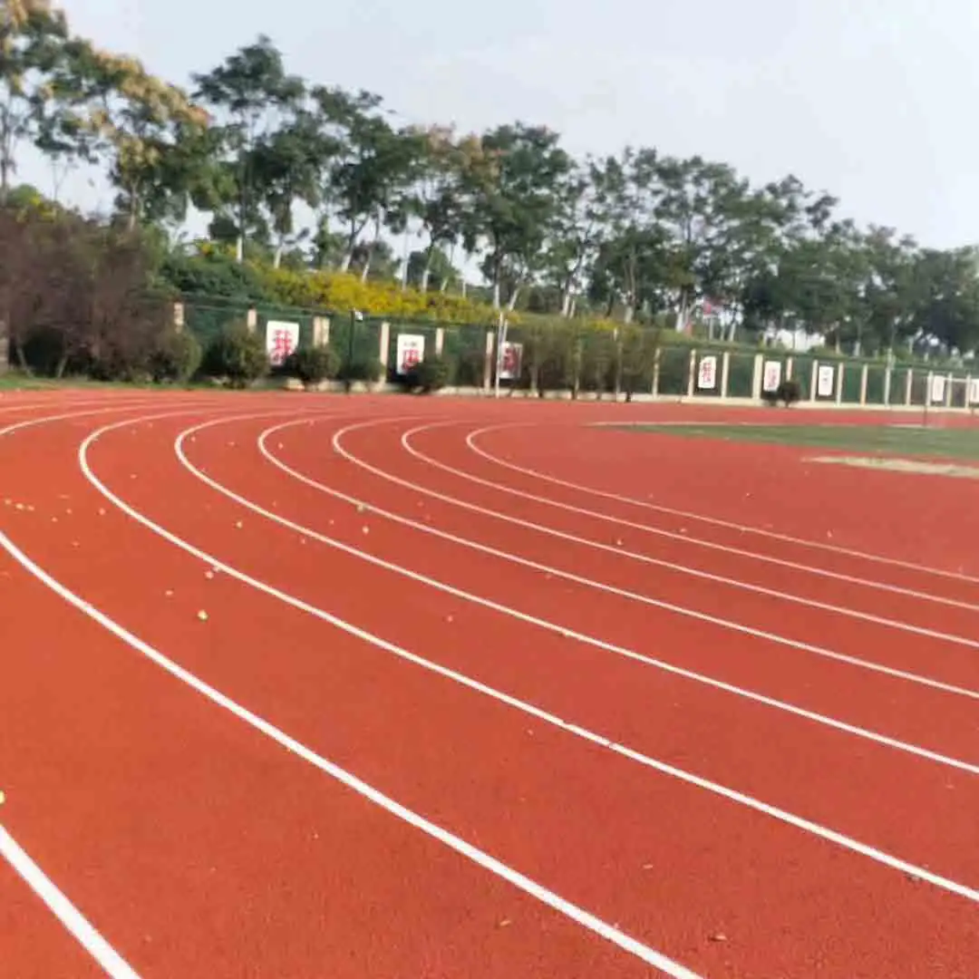 Piso de borracha pré-fabricado para esportes Epdm Pista de borracha vermelha NFL-A-24031409