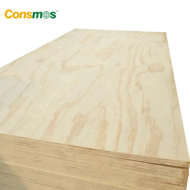 Factory direct 18mm 12mm 10mm pine commercial plywood for furniture with FSC