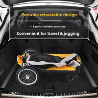 Chariot de transport pour animaux de compagnie à 4 roues de haute qualité, avec motif animalier tendance, pour chats et chiens, idéal pour les voyages en extérieur