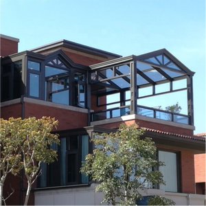 Invernadero de Aluminio para Patio, Ecológico, de Cuatro Estaciones, Triangular, Independiente, con <span class=keywords><strong>Cristal</strong></span>, para Exteriores, Villas, Parques, Invierno - Product Image 2