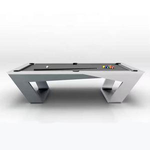 Mesa de Billar Moderna de Lujo Personalizable de 7, 8 y 9 pies, de Madera Maciza con Pizarra, para Familias, Clubes y Villas, E-PT-082105, 9' Moderna - Product Image 5