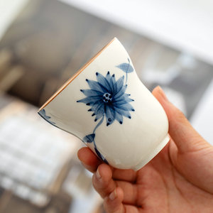 Tasse à eau et à thé <span class=keywords><strong>en</strong></span> céramique émaillée peinte à la main Jiutian, style japonais, luxe léger, rétro, pour usage domestique - Product Image 4