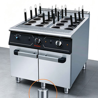 Cuisinière à pâtes au gaz naturel JUSTA, armoire de cuisson commerciale en acier inoxydable, machine à cuire les nouilles pour la restauration et les restaurants
