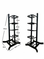 Support mural commercial robuste et stable en acier pour croissants de gym, balles de médecine et balles de Wall Ball, pour entraînement physique à domicile, vente en gros