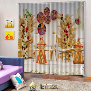 <span class=keywords><strong>Cortinas</strong></span> Largas <span class=keywords><strong>con</strong></span> Diseño Personalizado de Etiopía, Impresión 3D, <span class=keywords><strong>Cortinas</strong></span> Modernas de Lujo para Ventanas de Dormitorio y Sala de Estar - Product Image 1