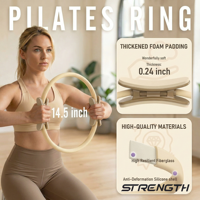 Ensemble d'accessoires de Pilates haut de gamme avec ballon de tonification, bandes de résistance et chaussettes pour femmes, pour le fitness à domicile et le remodelage corporel