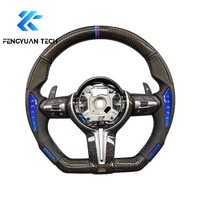 Volant sport en fibre de carbone forgée avec LED pour BMW F10 F30 F20 F31 F32 F36 X5 M3 M5 M6 E71 E90 F07 F11 F15 F16 F22 F25