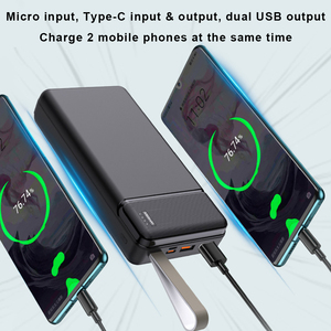 Banco de Energía Portátil de Gran Capacidad con Carga Rápida PD de 22.5W, 30000 mAh, con Correa - Product Image 4