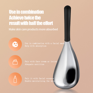 Dispositivo di massaggio di bellezza per impacchi a freddo, meraviglia per impacchi di ghiaccio, bastoncino per massaggio con palpebra a onda di ghiaccio in acciaio inossidabile - Product Image 5