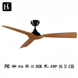 Wholesale Wood <b>Ceiling</b> <b>Fans</b> without Lights and Remote Control <b>Ceiling</b> <b>Fan</b> No Light High CFM Quiet 3 Wood Blade <b>Fan</b> DC Reversible - Product Image 4