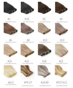 Extensions de <span class=keywords><strong>cheveux</strong></span> Genius Weft de qualité supérieure, 100% <span class=keywords><strong>cheveux</strong></span> humains vierges, double <span class=keywords><strong>épaisse</strong></span>ur, pointes <span class=keywords><strong>épaisse</strong></span>s, vente en gros d'usine, trame invisible - Product Image 5