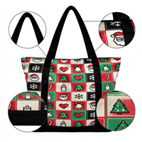 Sac fourre-tout personnalisé en toile réutilisable avec poignée renforcée, grande capacité, pour femmes, pour les courses de vacances