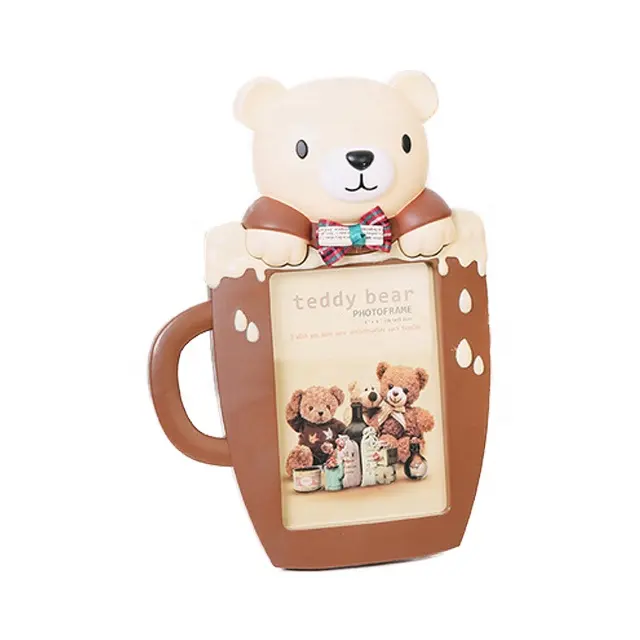 7-дюймовая чашка Медведь Кролик креативная мультяшная рамка для детей в подарок