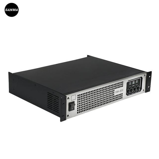SM4-800 4*800W High-Power Professional Stage Audio Amplifiers with Metal Shell for Live Sound Performances DJ Equipment Systems