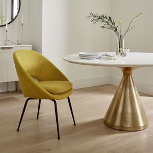 Silla de comedor sencilla nórdica moderna, respaldo de lujo, tela súper cómoda, estudio en casa, uso en Hotel/cafetería/restaurante - Product Image 2