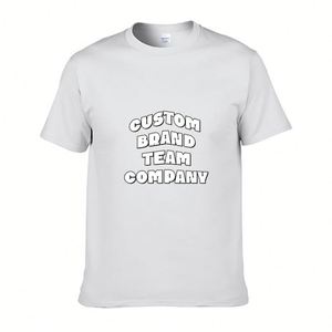 Camiseta de Algodón 100% de Alta Densidad, Personalizable con Logotipo e Imagen, Prenda Unisex Lisa para Bordado y Diversos Métodos de Impresión - Product Image 3