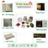 Assiettes en bagasse compostables et écologiques de 10 pouces, robustes, jetables, résistantes à l'huile, sans BPA, sans PFAS, 100 % biodégradables, utilisables au micro-ondes