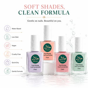 Esmalte de Uñas Halal, Secado al Aire, Saludable, Sin Olor, a Base de Agua, Transpirable, Suministros de Fábrica, Marca Privada, 1000 Colores - Product Image 1