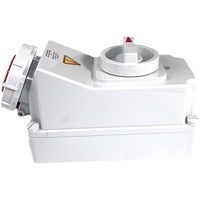 Prise murale industrielle sécurisée 5110, 400V 63A 3P+E IP67, 4 prises, étanche à l'eau et à la poussière, 50/60Hz