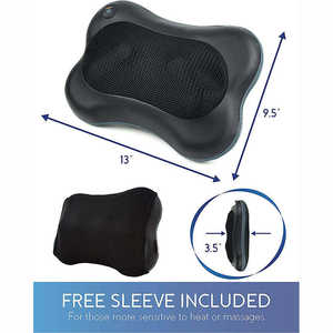 Home <b>Shiatsu</b> <b>Neck</b> Back <b>Massager</b> Deep Tissue Kneading Electric Vibrator Infrared Massage Pillow Heat Timing Control Gift Box - Product Image 3