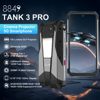 Unihertz 8849 Tank 3 Pro, téléphone robuste Android 13 5G avec écran de 6,79 pouces, 18 Go de RAM, processeur Dimensity 8200, 512 Go de stockage, projecteur et batterie de 23 800 mAh