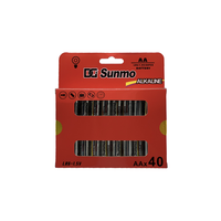 Batería Seca de Zinc-Carbono R03 de 1.5v con Cubierta de Aluminio y Logotipo Personalizado, Venta al Por Mayor para Linternas
