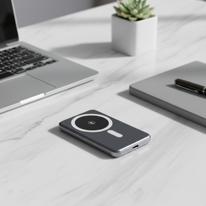 Batteries externes portables étanches à chargement rapide magnétique sans fil 22,5 W 10000 mAh avec logo personnalisé, options de vente en gros 15 W - Product Image 2