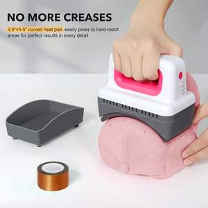 ماكينة صغيرة محمولة للقبعات والقبعات ، مكبس طباعة ذاتي الصنع للقماش والفينيل - Product Image 6