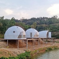 Dôme géodésique imperméable pour l'extérieur, maison en forme d'igloo pour Airbnb Resort