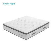 Matelas de qualité hôtelière en mousse à mémoire de forme, matelas orthopédique à ressorts ensachés, matelas enroulable de taille king size, vente en gros en Chine