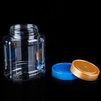 Bocal en Plastique Transparent à Col Large, Étanchéité Alimentaire, Vente Directe Usine, pour l'Emballage de Bonbons, Biscuits, Gelées, Chocolats