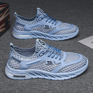 Chaussures de sport pour hommes en maille intégrale ajourée, séchage rapide, semelle respirante, antidérapantes, pour l'extérieur, vente en gros - Product Image 2