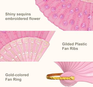 Éventail pliant multicolore vintage en bambou ajouré sculpté, idéal pour mariage, fête, ou comme cadeau d'anniversaire - Product Image 4