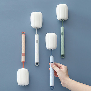 <span class=keywords><strong>Brosse</strong></span> à biberon rotative en silicone à 360 degrés pour nettoyer le biberon - Product Image 1