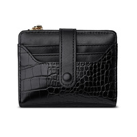 Dompet pendek buaya Retro mode sederhana tas multi-kartu dompet wanita dompet tempat kartu kustom