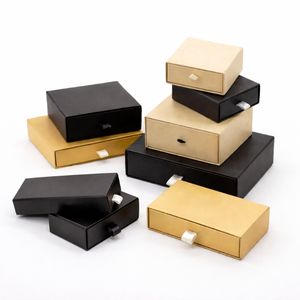 Boîte à bijoux de luxe en gros, rigide, coulissante, avec insert en microfibre, logo personnalisé en débossage, pelliculage brillant, OEM - Product Image 2