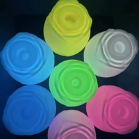 Vibrateur rose qui brille dans le noir, suceur clitoridien et suceur de tétons, stimulateur du clitoris, jouet sexuel lumineux pour femmes