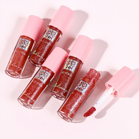 Gloss à lèvres minéral scintillant longue tenue, haute pigmentation, résistant à l'eau, personnalisable OEM, 24h, label privé