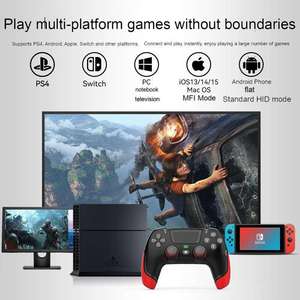 Controller di Gioco Wireless Programmabile P06 con Effetto Hall Lineare per PS4, Switch, Android, iOS, PC - Product Image 4