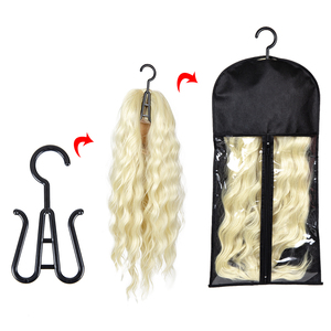 Wig storage bag hanger coat Custom logo for hair bag extension holder zipper wig storage bag