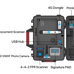 Kit de Computadora de Escritorio Móvil con Sistema Biométrico MOSIP, Escáner de Huellas Dactilares 442, Escáner Ocular, 1 TB de RAM, 128 GB de Almacenamiento para Identificación Digital - Product Image 1